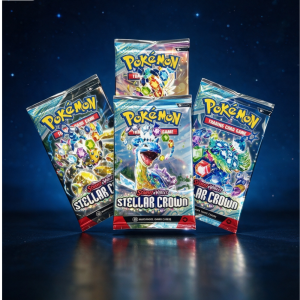 Pokémon Scarlet & Violet Stellar Crown Booster Pack – 10 Random Pokémon Cards