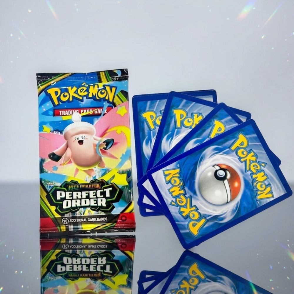 Pokémon Mega Evolution Perfect Order Booster Pack – 10 Random Pokémon Cards