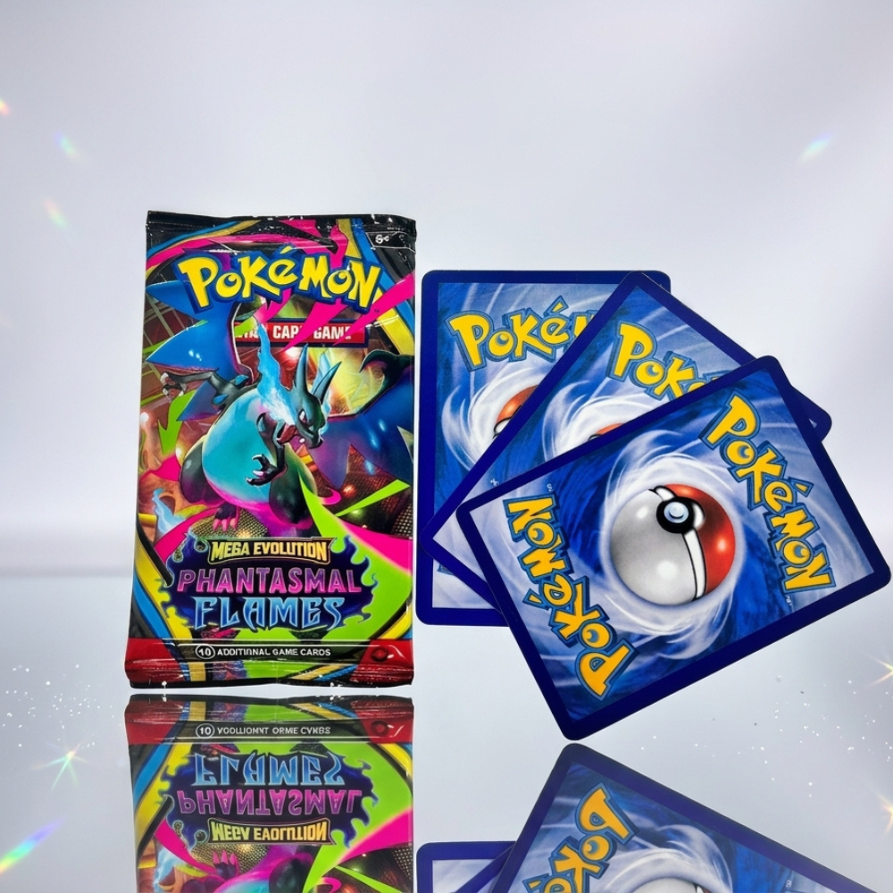 Pokémon Mega Evolution Phantasmal Flames Booster Pack – 10 Random Pokémon Cards - Image 2