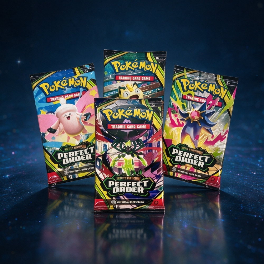 Pokémon Mega Evolution Perfect Order Booster Pack – 10 Random Pokémon Cards - Image 3