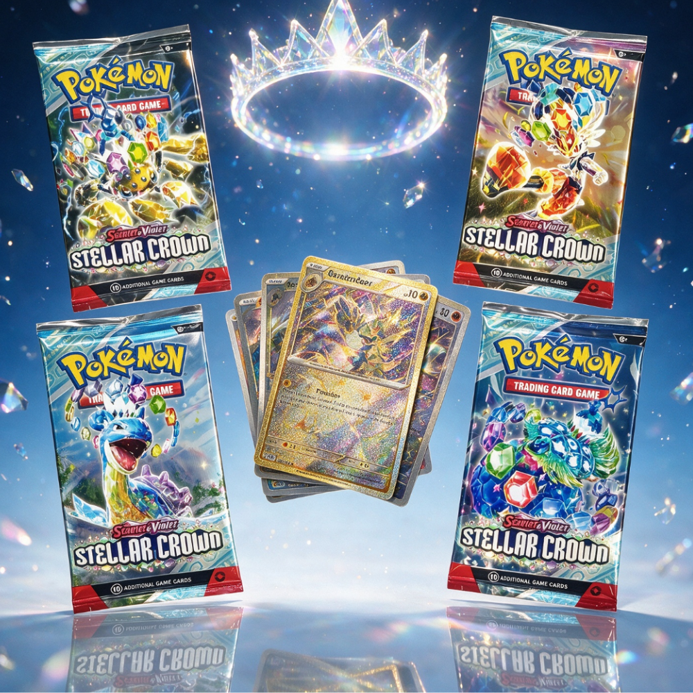 Pokémon Scarlet & Violet Stellar Crown Booster Pack – 10 Random Pokémon Cards - Image 4