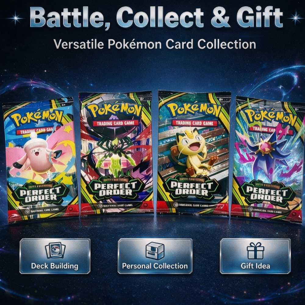 Pokémon Mega Evolution Perfect Order Booster Pack – 10 Random Pokémon Cards - Image 4