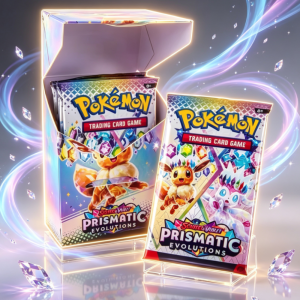 Pokémon Prismatic Evolutions Booster Pack – 12 Random Pokémon Cards