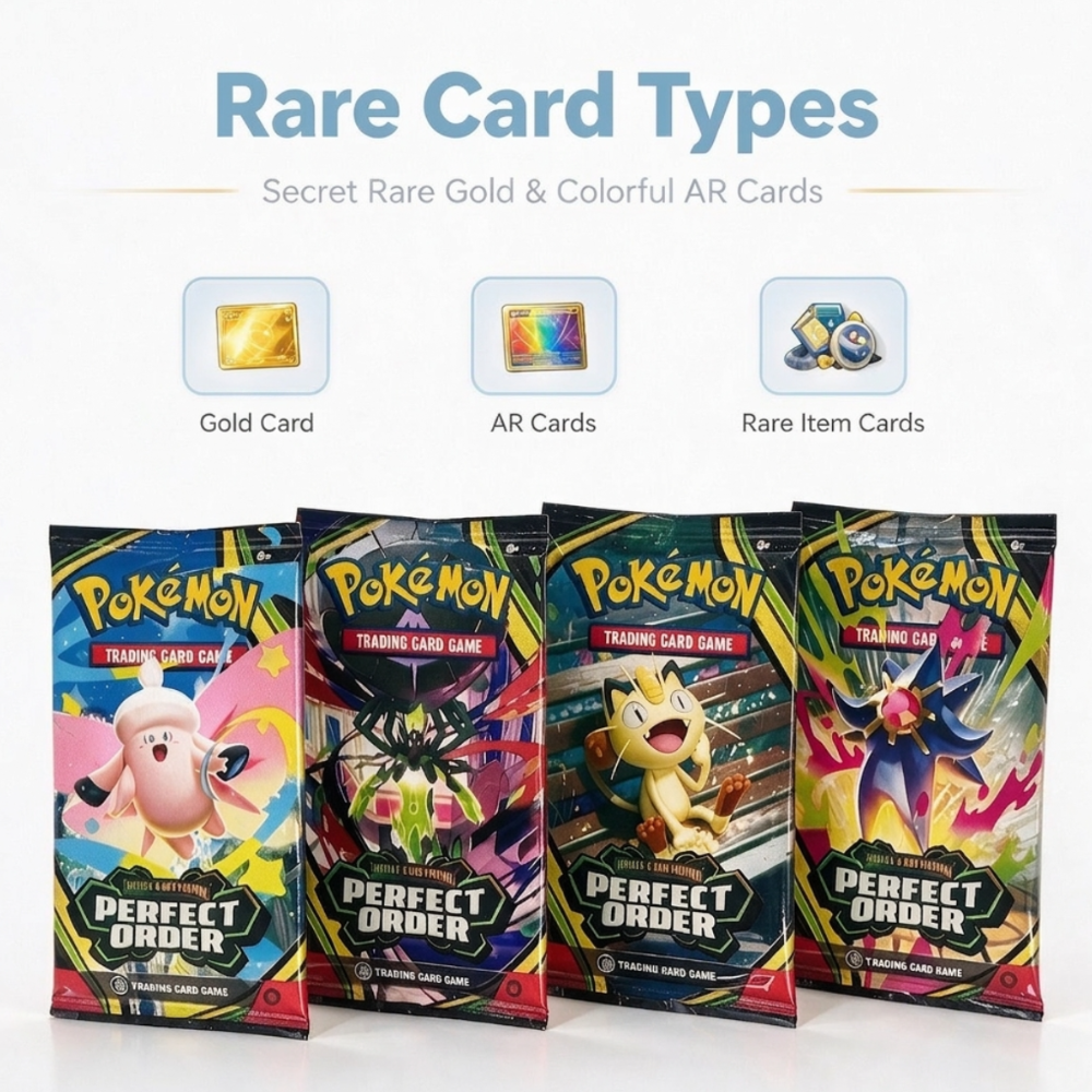 Pokémon Mega Evolution Perfect Order Booster Pack – 10 Random Pokémon Cards - Image 5