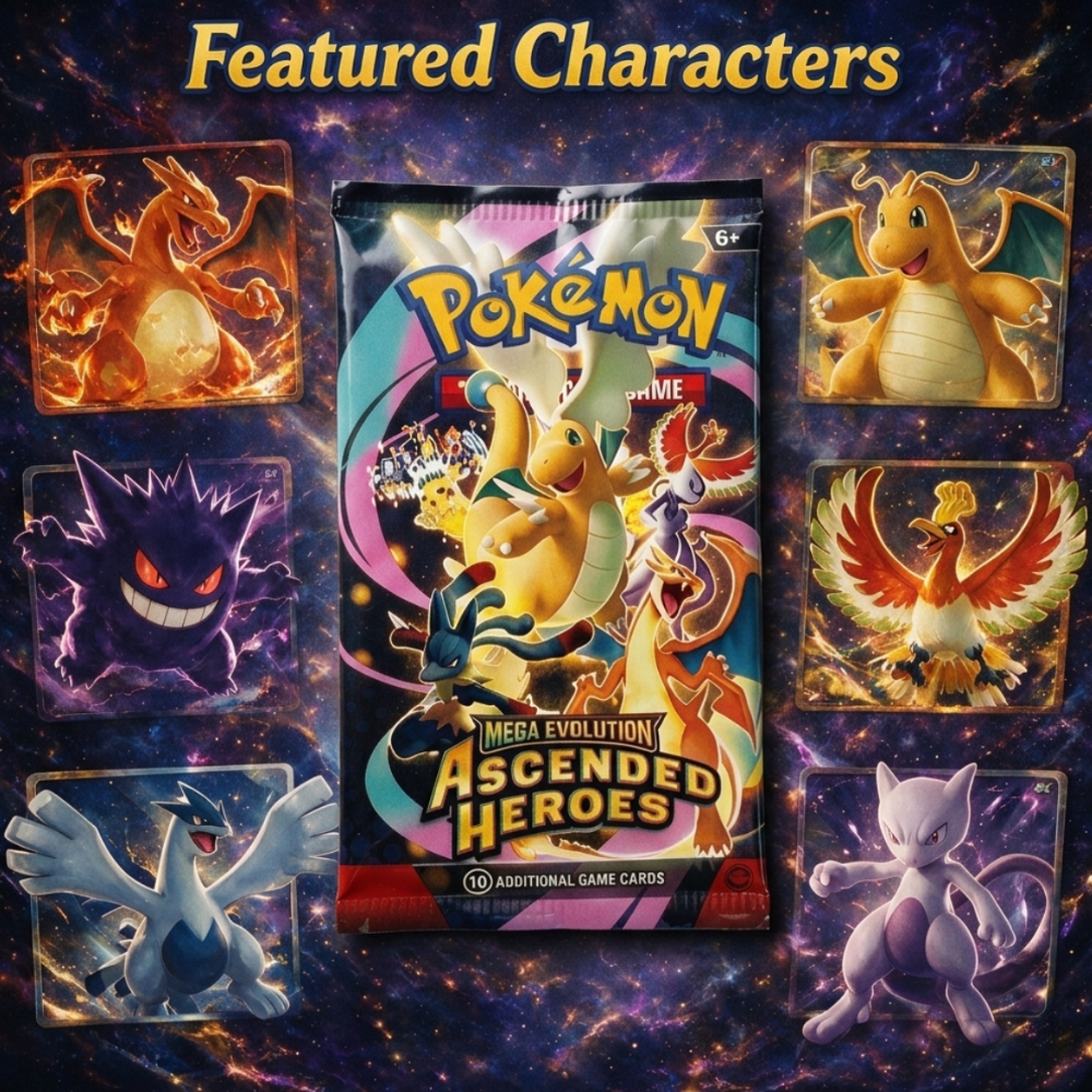 Pokémon Mega Evolution Ascended Heroes Card Pack – 10 Random Pokémon Cards - Image 3